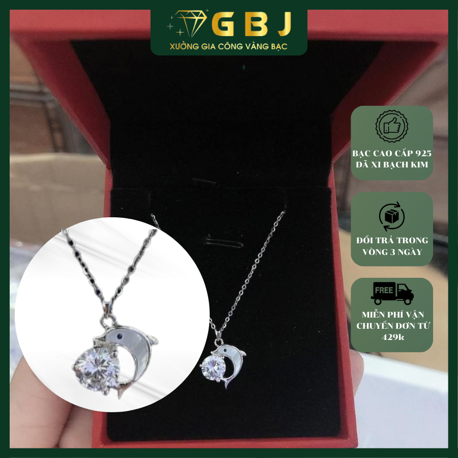 Dây Chuyền Mặt Cá Heo 6li5 (4T3) -GBJ49915 - Gia Bảo Jewelry