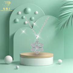 Dây Chuyền Mặt Hoa Tuyết Lấp Lánh-GBJ49925 -Gia Bảo Jewelry