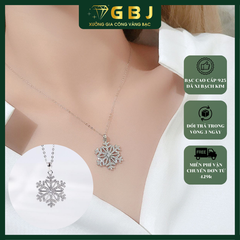Dây Chuyền Mặt Hoa Tuyết Lấp Lánh-GBJ49925 -Gia Bảo Jewelry