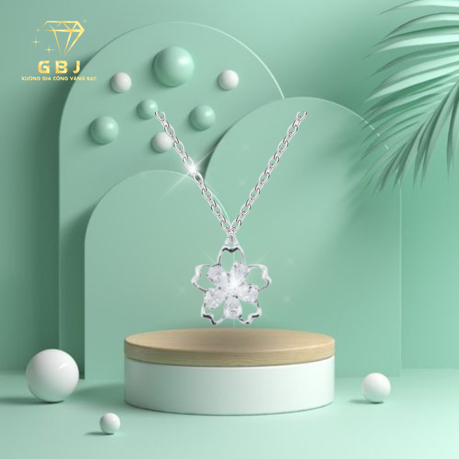 Dây Chuyền Mặt Tim 4li 4 cánh 2 Kiểu 2K02-GBJ49936-Gia Bảo Jewelry