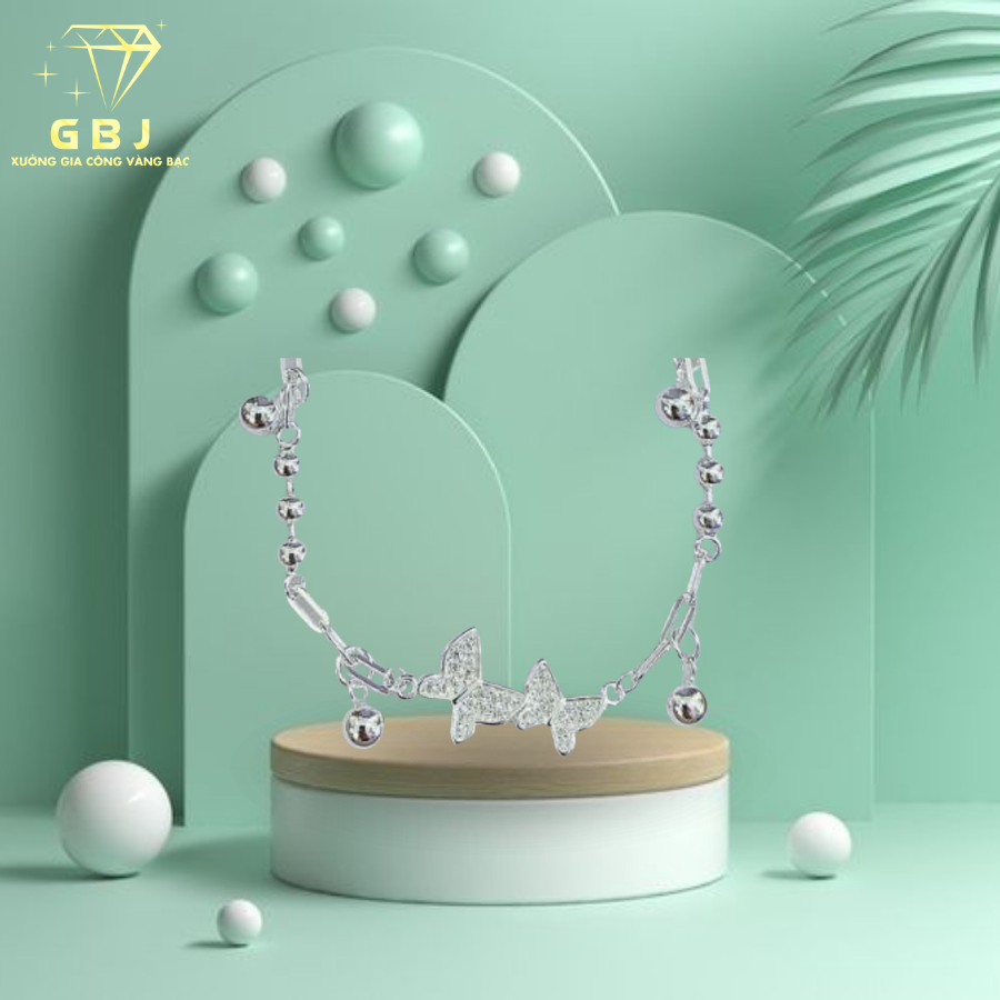 Lắc Tay BTF Đôi Mix Bi X.I K.I.M ( 19CM ) - GBJ50826 - Gia Bảo Jewelry