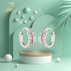 Hoa Tai SNAKE Đính Đá - GBJ50871 - Gia Bảo Jewelry (Có Xi Kim)