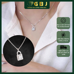 Dây Chuyền LM Ổ Khoá 7li CZ (4T4) X.K - GBJ52192 - Gia Bảo Jewelry (Có Xi Kim)
