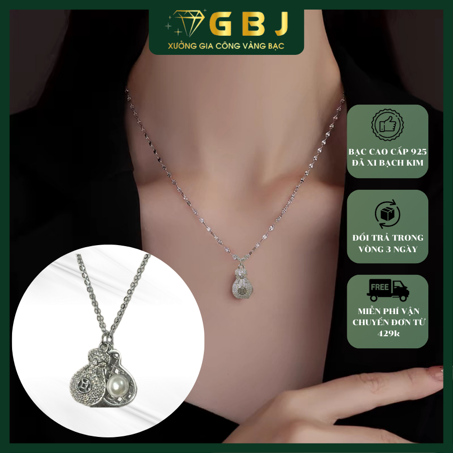 Dây Chuyền LM Túi Tiền X.K 05 4T4 - GBJ52197 - Gia Bảo Jewelry