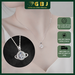 Dây Chuyền LM Tròn Viền Đá Tấm 6Li CZ - GBJ52317- Gia Bảo Jewelry
