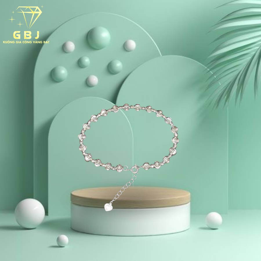Lắc Tay Bạc Bi Tròn 01 - GBJ53319- Gia Bảo Jewelry