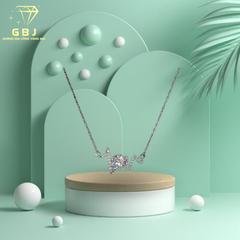 Dây Chuyền Bạc LM Nhịp Tim M.O.I 6li - GBJ53352- Gia Bảo Jewelry