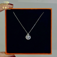 Dây Chuyền Bạc Ngôi Sao Mặt Trăng Lấp Lánh M.O.I 6li - GBJ53347 - Gia Bảo Jewelry