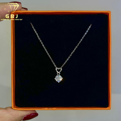 Dây Chuyền Bạc Trái Tim Lấp Lánh M.O.I 6li- GBJ53350- Gia Bảo Jewelry