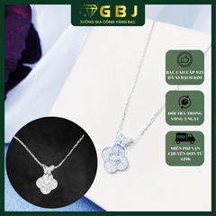 Dây Chuyền Bạc Mặt Hoa 4 Cánh Mix BTF Xinh Xắn (4T6) - GBJ54897 - Gia Bảo Jewelry