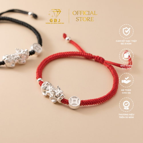 Vòng Tay Tỳ Hưu Chuẩn Bạc 925 - GBJ48057 - Gia Bảo Jewelry