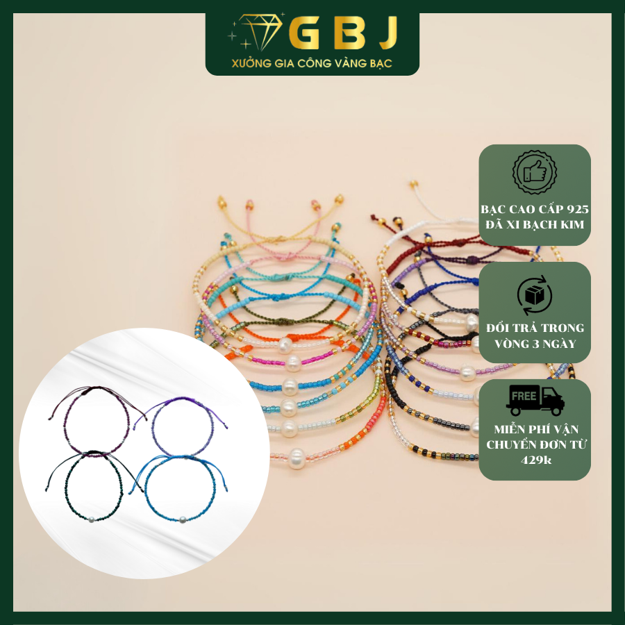 Vòng tay Ruby mix Bạc - Gia Bảo jewelry