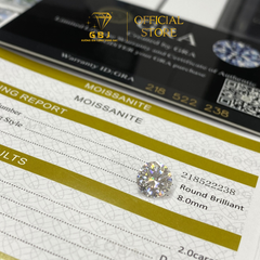 Đá Moissanite Kim Cương Nhân Tạo - Gia Bảo Jewelry