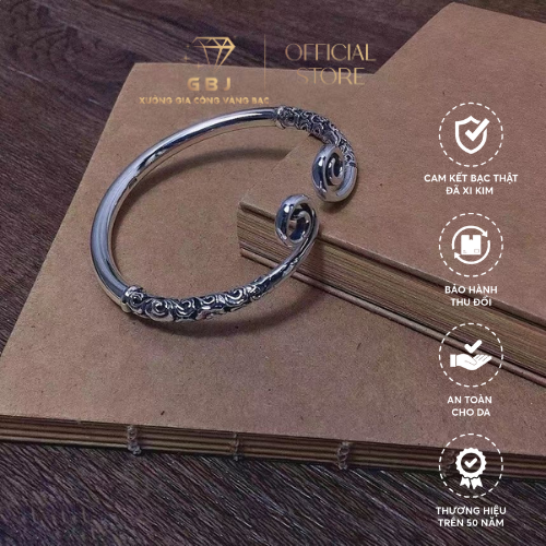 Vòng Tay Kim Cô Cao Cấp Chuẩn Bạc 925 - GBJ47559 - Gia Bảo Jewelry (Không Xi Kim)