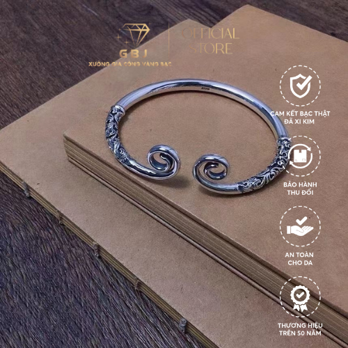 Vòng Tay Kim Cô Cao Cấp Chuẩn Bạc 925 - GBJ47559 - Gia Bảo Jewelry (Không Xi Kim)