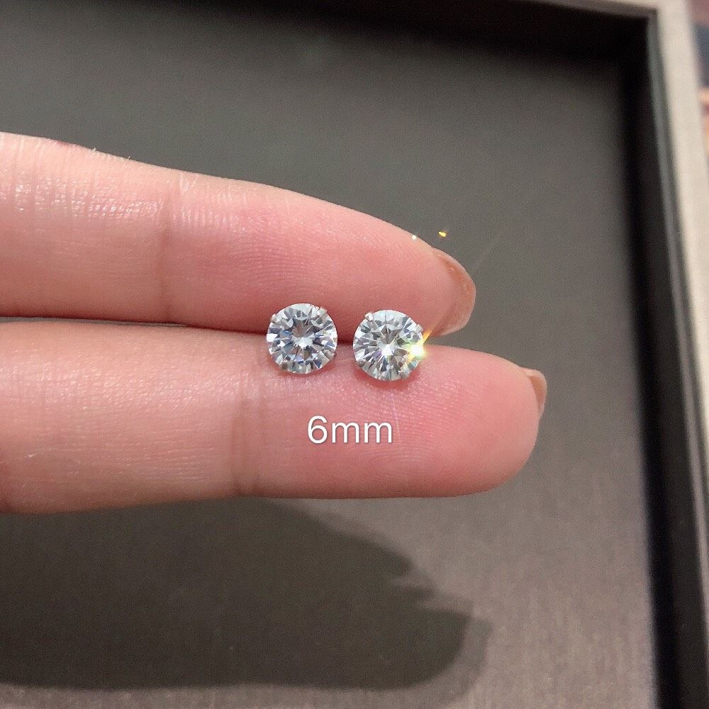 Bông Tai Bạc Nụ 4 Chấu Cao Cấp Chuẩn Bạc 925 - Gia Bảo Jewelry
