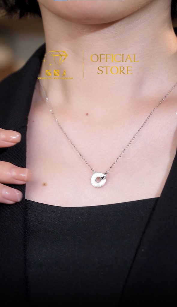 Dây Chuyền Mặt Đồng Xu Cổ Chuẩn Bạc 925 - GBJ47842 - Gia Bảo Jewelry