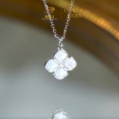 Dây Chuyền Mặt Hoa 4 Lá Cẩm Xà Cừ Chuẩn Bạc 925 - GBJ48185  -  Gia Bảo Jewelry