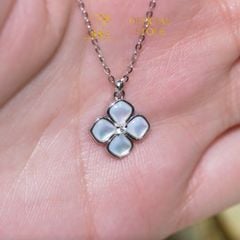Dây Chuyền Mặt Hoa 4 Lá Cẩm Xà Cừ Chuẩn Bạc 925 - GBJ48185  -  Gia Bảo Jewelry