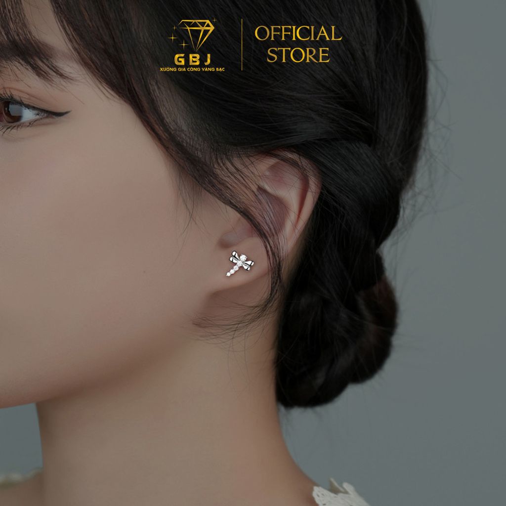 Bông Tai Hình Chuồn Chuồn Xinh Xắn - GBJ49034 - Gia Bảo Jewelry (Có Xi Kim)