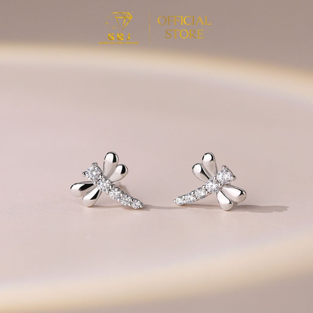 Bông Tai Hình Chuồn Chuồn Xinh Xắn - GBJ49034 - Gia Bảo Jewelry (Có Xi Kim)