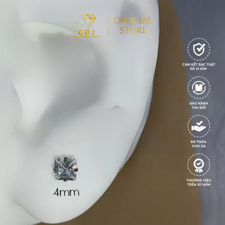 Bông Tai Vuông - Gia Bảo Jewelry