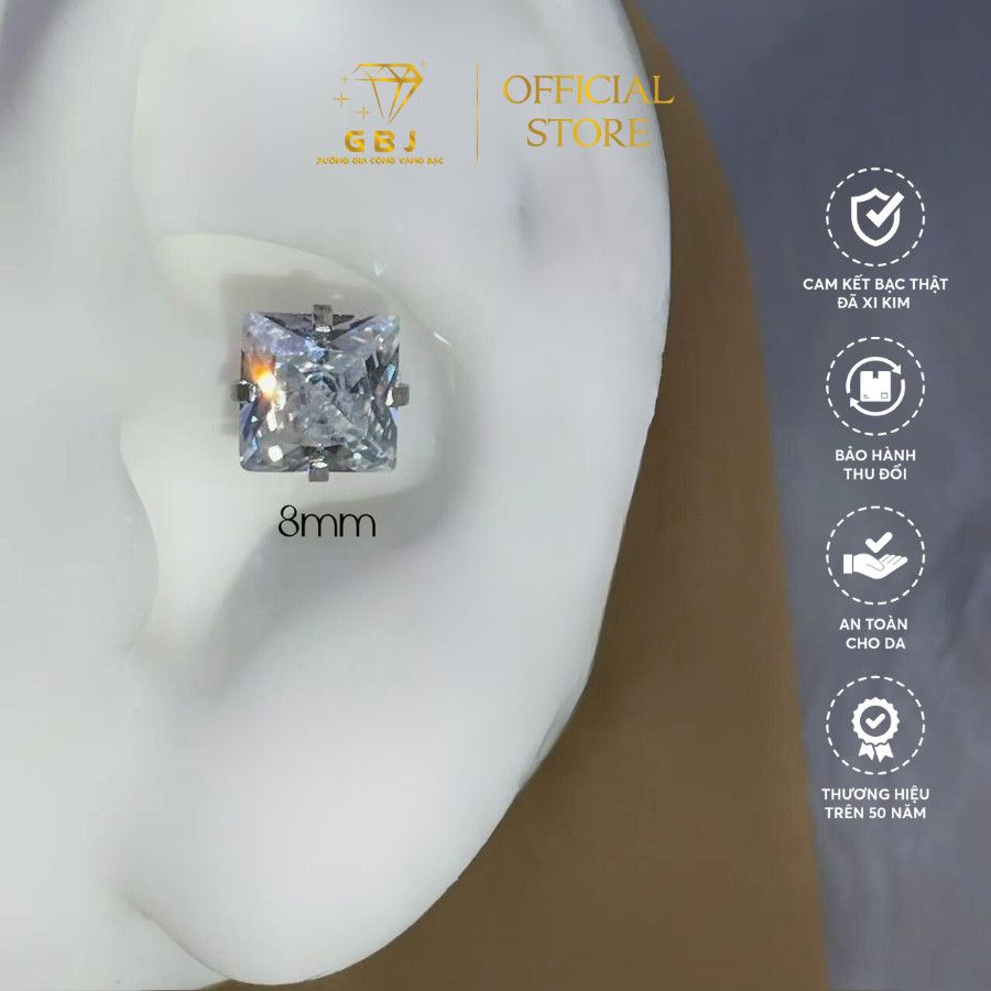 Bông Tai Vuông - Gia Bảo Jewelry