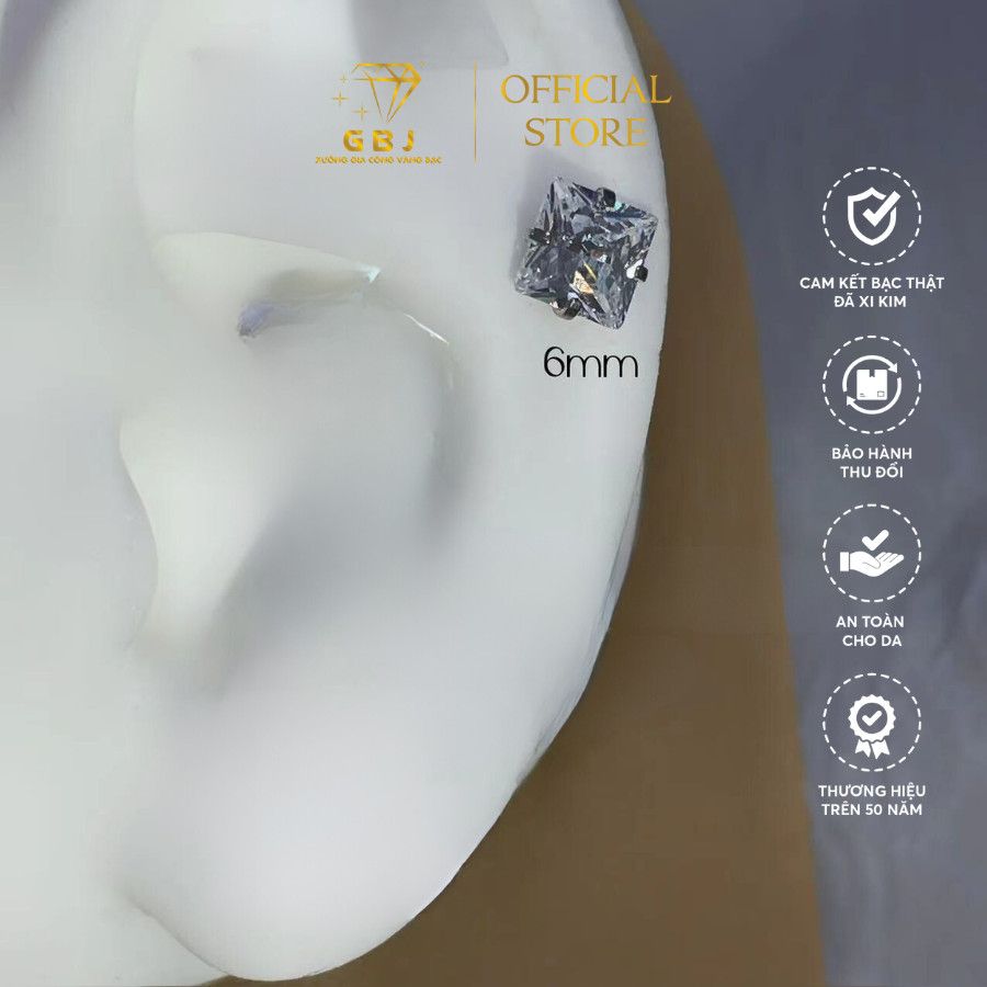 Bông Tai Vuông - Gia Bảo Jewelry