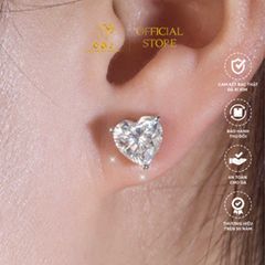 Bông Tai Trái Tim Cao Cấp Chuẩn Bạc 925 - GBJ44148 - Gia Bảo Jewelry