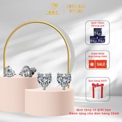 Bông Tai Trái Tim Cao Cấp Chuẩn Bạc 925 - GBJ44148 - Gia Bảo Jewelry (Có Xi Kim)
