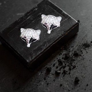 Combo Dây Mặt + Bông Tai Hồ Ly Đính Đá Chuẩn Bạc 925 - GBJ47500 + GBJ47328-46913 - Gia Bảo Jewelry
