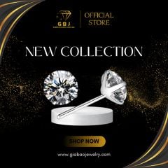 Combo Dây Mặt Tròn 6li5 Đá Moissanite + Bông Tai 4 Chấu Vỏ Xoàn 6li Đá Moissanite Chuẩn Bạc 925 - GBJ47518-M - GBJ47240-M - Gia Bảo Jewelry