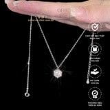 Combo Dây Mặt Tròn 6li5 Đá Moissanite + Bông Tai 4 Chấu Vỏ Xoàn 6li Đá Moissanite Chuẩn Bạc 925 - GBJ47518-M - GBJ47240-M - Gia Bảo Jewelry