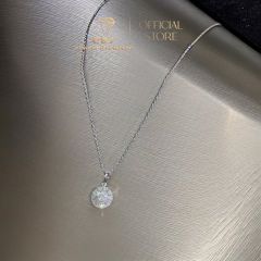 Combo Dây Mặt + Bông Tai Hoa 10 Cánh Đính Đá Chuẩn Bạc 925 -  GBJ43591 + GBJ44306-45452  - Gia Bảo Jewelry