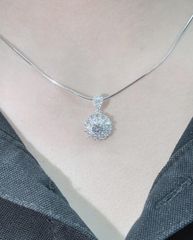 Dây Chuyền Mặt Hoa 002 (X.i K.i.m)-Gia Bảo Jewelry