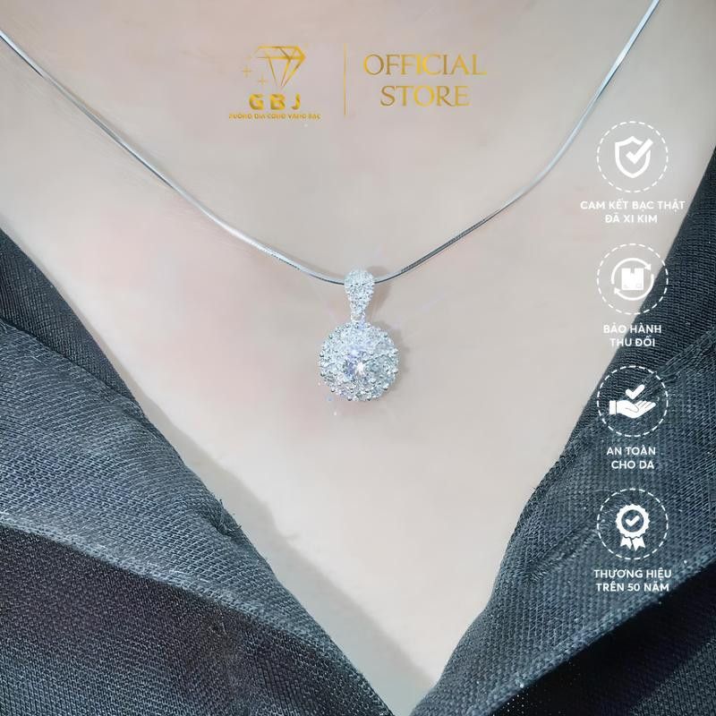 Dây Chuyền Mặt Hoa 002 (X.i K.i.m)-Gia Bảo Jewelry