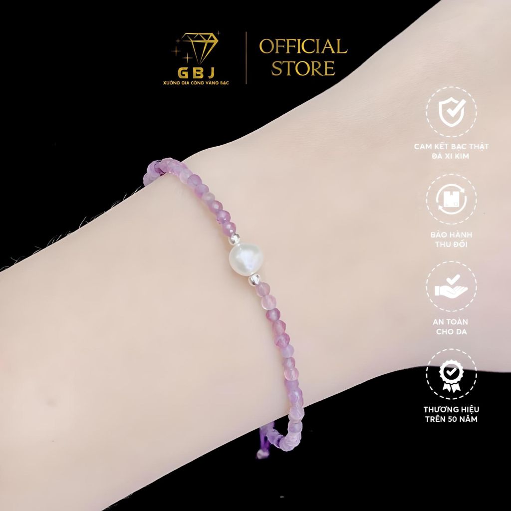 Vòng tay Ruby mix Bạc - Gia Bảo jewelry