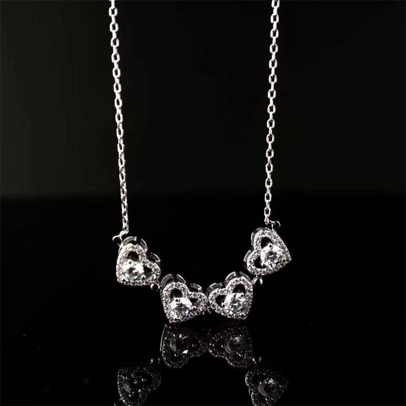 Dây Chuyền Mặt Tim 4li 4 cánh 2 Kiểu 2K02-GBJ49923-Gia Bảo Jewelry (Có Xi Kim)