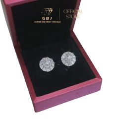 Combo Dây Mặt + Bông Tai Hoa 10 Cánh Đính Đá Chuẩn Bạc 925 -  GBJ43591 + GBJ44306-45452  - Gia Bảo Jewelry