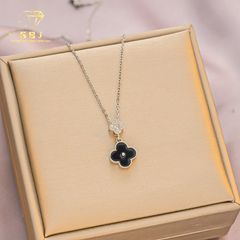 Dây Chuyền LM 4 Lá Đen X.K (4T5)-GBJ52209 - Gia Bảo Jewelry