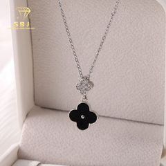 Dây Chuyền LM 4 Lá Đen X.K (4T5)-GBJ52209 - Gia Bảo Jewelry