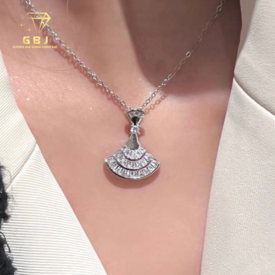 Dây Chuyền LM Cánh Quạt 3li5 CZ (4T5) -GBJ52195 - Gia Bảo Jewelry