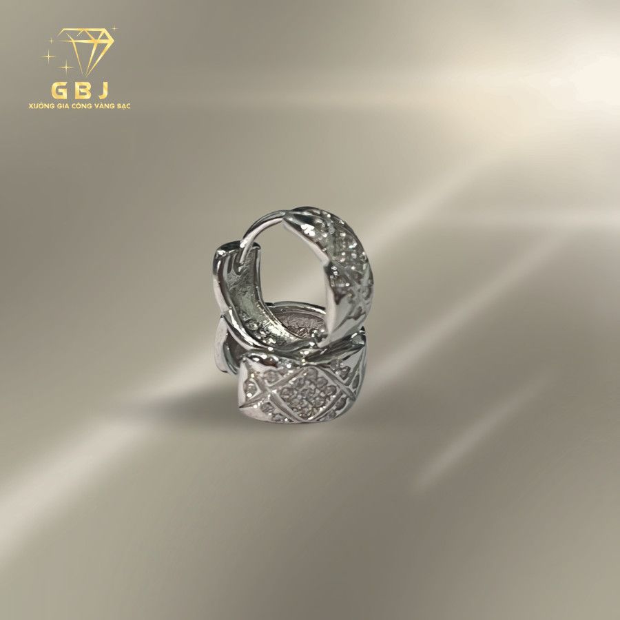 Hoa Tai K.hoen Chữ X (X.K) - GBJ52211 - Gia Bảo Jewelry