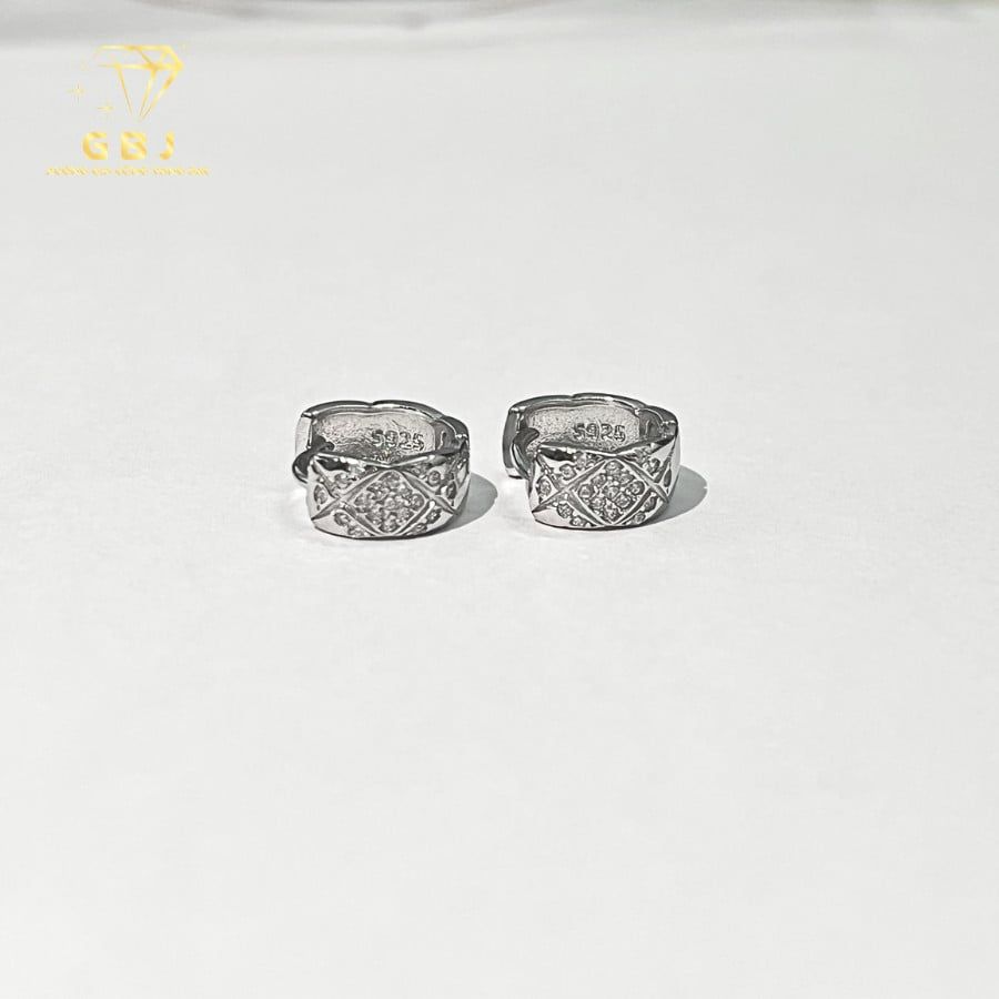 Hoa Tai K.hoen Chữ X (X.K) - GBJ52211 - Gia Bảo Jewelry (Có Xi Kim)