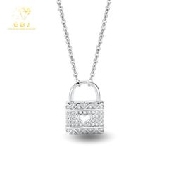 Dây Chuyền LM Ổ Khoá Tim X.K-GBJ52199-Gia Bảo Jewelry