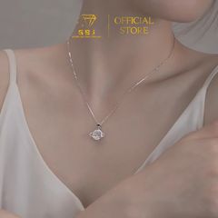 Dây Chuyền LM Tròn Viền Đá Tấm 6Li CZ - GBJ52317- Gia Bảo Jewelry