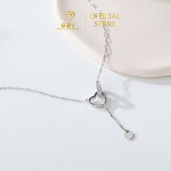 Dây Chuyền Nữ LM Tim Đôi 02 X.K - GBJ52318 - Gia Bảo Jewelry