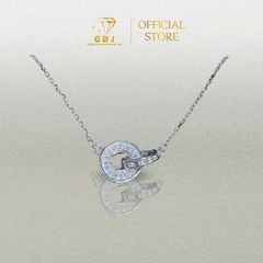 Dây Chuyền Nữ LM 2 Khoen Tròn X.K (4T4) - GBJ52312 - Gia Bảo Jewelry (Có Xi Kim)