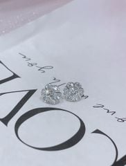 Hoa Tai Bạc Hình Hoa 6 Cánh (X.K) Viên Chủ 4Li5 - GBJ53594 - Gia Bảo Jewelry (Có Xi Kim)
