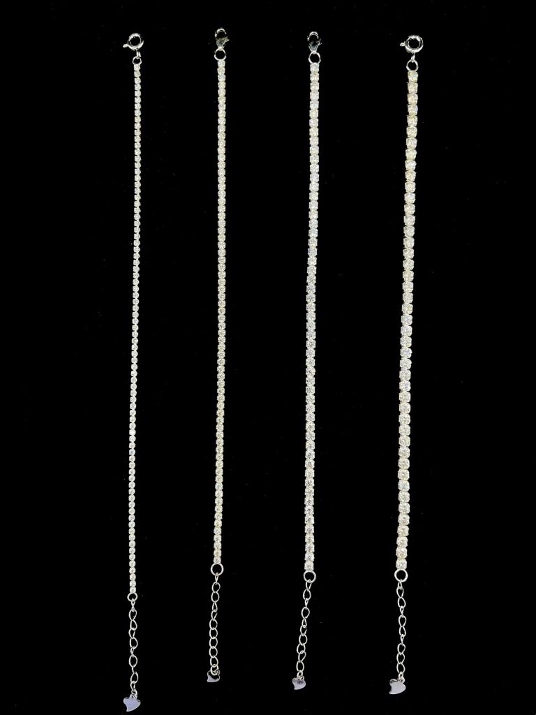 Lắc Tay Tennis Tàn Hình Khoá Tròn - Gia Bảo Jewelry (Có Xi Kim)